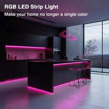 3ft-100ft Smart LED Strip Lights For Home Decor, With App Control And Music Sync Remote, Adhesive Backing, Dimmable,Timing, DIY Scene Modes, Color Changing LED Lights For Room Decor, TV Backlight, Kitchen Decor, Bedroom Decor, Easter And Holiday Decor And Gift Giving - Multicolor - View 9