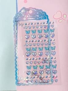 3D Embossed Glow-In-The-Dark Collage Stickers, Cartoon Mountain & Sea Landscape Decal Stickers. Decorative Stickers, Gifts. Home Room Decor, Party Decor, Birthday Gifts, Various Holiday Gifts - Multicolor - View 6