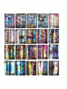 pokemon 360 piezas/Caja Cartas de intercambio Pokémon, Colección de cartas de Pocket Monsters, Serie Sol y Luna, Juego de cartas coleccionables para adultos, Regalo de vacaciones, Regalo de Navidad, Regalo de cumpleaños, Regalo para compañeros de clase - Multicolor - Ver 6