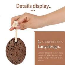 Natural Volcanic Pumice Stone For Foot Care - Exfoliate Dead Skin & Calluses-Pumice Stone - Brown - View 7