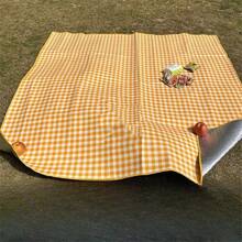 Outdoor faltbare tragbare Picknick-Matte, Rasen-Matte, Camping-Decke, hergestellt aus Aluminiumfolie-Material, leuchtende Farben, geeignet für Camping, Strand, Frühjahrsausflüge, Outdoor-Veranstaltungen - Vlies-Picknick-Tuch für alle 4 Jahreszeiten - A - Übersicht 9