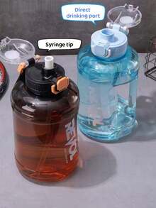 1.6升大容量便携式运动水壶，带提手、防漏、吸管，适用于健身房、户外、旅行、露营、徒步等场合，多种颜色可选 - 藍紫色 - 查看 6