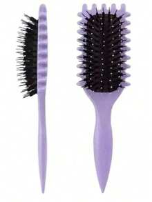 2026 European + UK Professional Curling Hair Brush, Creates Perfect Curly Waves And Spiral Curls, Frizz-Free, Smooth And Easy To Comb, Salon-Level Styling - 2045 - View 16