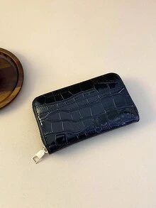 短款錢包卡夾 日常休閒度假禮物 女款手拿包 - 黑色 - 查看 3