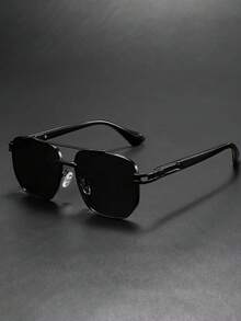 2副/1副复古金属男士时尚眼镜，经典大框男士眼镜 - 漸層色 - 查看 1