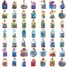 Disney 50pcs Stitch In A Bottle Stickers, Creative Graffiti Stickers, Office Supplies, Mobile Phone & Computer Stickers, High-Value, Exquisite, Cool Stickers, Fun, Classic Colorful Cartoon Design, Gift Decoration, Phone Case Decoration Stickers, Reusable, Colorful Cartoon Design, Suitable For Water Bottles, Skateboards, Mobile Phones, Etc., Perfect For School Supplies, A Top Gift For Holidays - 50pcs - View 11