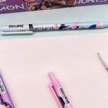 1set/4pcs Witch Hunter Team 0.5 Brush High Beauty Ins Cute Cartoon Student Specific Writing Thick, New Year's Gift, Valentine's Day Gift, Easter Gift - Multicolor - View 3