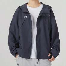 Under Armour Jacket/Coat Woven Hooded Men's Commuter Wear 23600401-013 - Graphite Gray - View 1