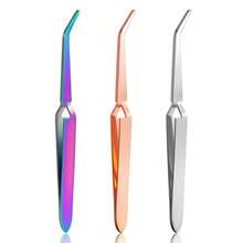 Stainless Steel Manicure Shaping Tweezers, Nail Art Tools X-Type UV Gel Nail Extension Crystal Nail Shaping Clamp, Nail Extension Tools - Multicolor - View 9
