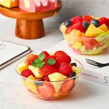12/50/75pcs Transparent Dessert Bowls And Plastic Bowls, Suitable For Desserts, Soups, Salads, Ice Creams, Party Catering, Weddings, Picnics, And Home Or Event Parties - Clear - View 8