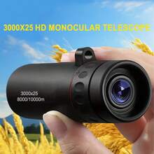 专业紧凑型单筒望远镜 - 黑色 - 查看 8