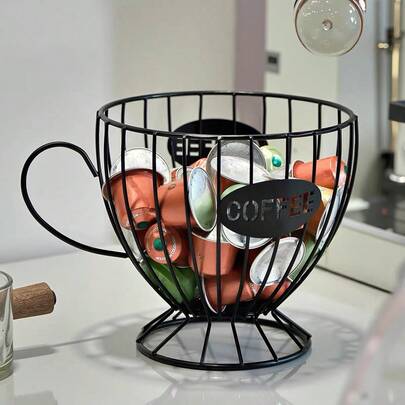 1pc Nordic Style Coffee Capsule Storage Rack, Luxury Home Snack & Candy Organizer, Suitable For Cafe And Bar Display, Essential For Back To School Season