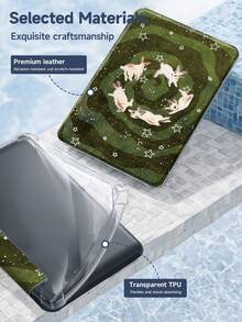 Ayotu 1pc Cute Cartoon Rabbit Pattern Design Tablet Case & Kindle E-Book Case Compatible With IPad 10th Generation, 11/Air 4th/Air 7th/9.7 Inches, Compatible With Samsung Galaxy Tab A9 Plus, Kindle (11th Generation-2024 Release)(6 Inch), Kindle Paperwhite 12th Gen 2024, Great Holiday Gift, Stylish And Simple Pattern. - Multicolor - View 9