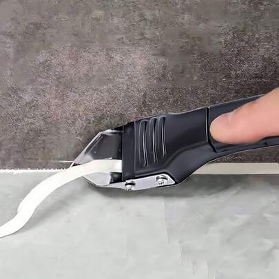 1/2pcs 20cm Stainless Steel Plastic Scraper, For Caulking, Glass And Crevice Sealing Scraper Cleaning Tool, Suitable For Kitchen, Bathroom, Floor Crevice Cleaning, Home Decor Tool