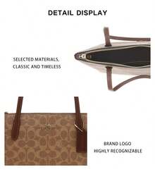 Coach Fiona Printed Women's Shoulder Bag CBT18IMXHE - 棕黃色拼棕CBT18IMXHE - 查看 9