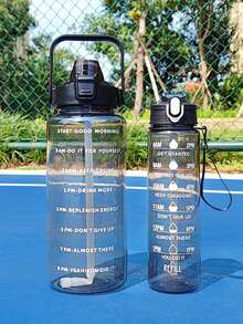 750ml/2000ml Large Capacity Sports Water Bottle - With Straw, Scale, Portable Sports Fitness Straw Cup, Coffee Cup, Milk Tea Cup, Daily Drinking Cup, Outdoor Sports Cup, Suitable For Home Office Use, Outdoor Work And Travel Timely Hydration, Unisex, Home Decor, Back To School, Women's Gift, Men's Gift, Family Gift - Multicolor - View 4