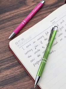 Customized Gel Pen With Name, Personalized Teacher Pen, Customized Ballpoint Pen, Customizable Christmas Gift, Birthday Gift, Teacher's Day, Anniversary, Graduation Gift, Christmas, Back To School Supplies, College Essentials, Daily Necessities, Kids, Students, School, Friends, Men, Women, Family, Office - A - View 5