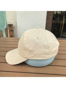 可调节字母卡车司机帽，街头嘻哈黑星棒球帽，休闲户外男女通用老爹帽 - 卡其色 - 查看 2