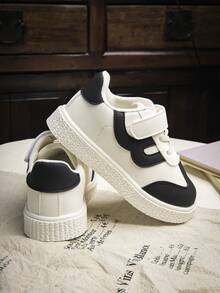 Zapatillas casuales de suela blanda clásicas para niños, de moda y versátiles - Negro - Ver 5