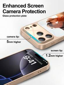 1pc Customizable Gold/Rose Gold Phone Case, Phone Lanyard, Vacation Essential, Suitable For Family, Couple And Friend Photos, Support Personalized Customization. Customizable Photo Personalized Phone Case With Lanyard, Compatible With Iphone 17 Pro Max/17 Air/ S26 Ultra Phone Case/Phone Accessories/Fun Phone Case - Rose Gold - View 4