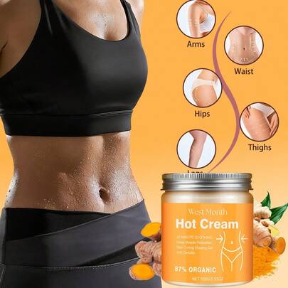 6/3/1件装强效紧致塑形霜 100克/3.53盎司 - 滋养并增强手臂、大腿和腹部的弹性，不含酒精，温和不刺激，蕴含甘油和生姜，深层补水，适合所有肤质。紧致塑形凝胶，抗橘皮组织，按摩霜，紧致身体按摩霜，深层滋养肌肤，早晚均可使用。紧致霜，改善松弛，乳霜，快速减肥药，女性适用，瘦腹，圣诞礼物，圣诞袜填充物。