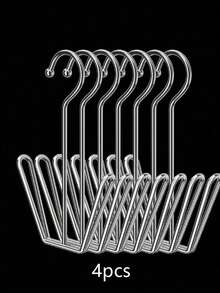 1-20件装不锈钢鞋架，家用鞋架，户外阳台防风挂钩，鞋子晾干架 - 銀色 - 查看 12