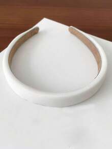 1pc Women's Accessories, Headband, Spring/Autumn/Winter/Summer Hairband, Versatile Headpiece For Going Out, Women Hairclip, Hair Tie, Crown Top, Decorative Accessory Beauty Home Hair Accessories - White - View 2