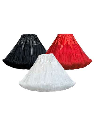Women's Petticoat, Cosplay, Wedding, Party, Tulle Underskirt, Crinoline, Slip Dress, Rock Style Skirt