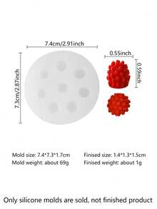 Orange | Lemon | Strawberry | Blueberry | Raspberry | Lemon Slice | Mango | Orange Segment 3D Silicone Mold, DIY Candle Making Kit For Beginners, Easy To Make Scented Candles, Home Decor & Gift - Fruit Molds - View 19