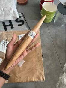 Rodillo de madera antiadherente de 360°, rodillo de masa de cocina moderno, adecuado para hornear caramelos blandos, pizza, tartas, pasteles, fideos, masa, galletas, empanadillas y otras herramientas de repostería - Ver 7