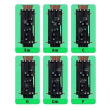 OUMINGYQ 吉他学习辅助工具，包含16种和弦类型，符合人体工程学的琴桥拆卸器 | 适用于原声吉他、电吉他、贝斯和尤克里里的基本吉他维护工具 - 黑色 - 查看 5