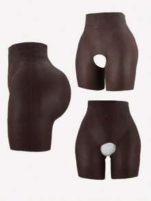 Silicone Butt Lift Shapewear Underwear, Unisex Adjustable Thickened Design, Peach Butt - Chocolate Brown - View 1