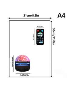 Aurora Starry Sky Projector, LED Starry Sky Projector Night Light With Remote Control, Galaxy Starry Sky Projector With 7 Lighting Effects, Suitable For Camping, Wedding Decoration, Holiday Party, Home Decor, Bedroom Night Light Projector - Multi-color light - View 4