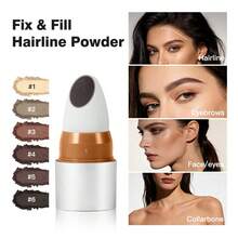 Lakerain 发际线粉、眉粉、修容粉，用于填充和阴影额头和太阳穴 - 彩色 - 查看 1