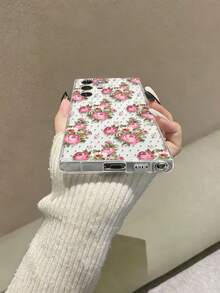 Funda de teléfono transparente a prueba de golpes y con estilo minimalista, pintada con flores y diseño floral, compatible con iPhone 17/17 Pro, 16/15 XR/7/8, 16 Pro Max, 13/14 Series, Galaxy, 10/9/Note Series - Multicolor - Ver 5