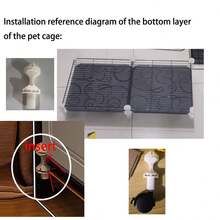 3-Tier Large Space Cat Cage With Litter Box Area, Removable Tray, Suitable For Multi-Cat Households, DIY Metal Cat Villa - Multicolor - View 6