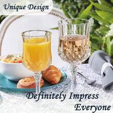 1/3/6/12pcs Diamond Champagne Glasses, 7oz Unbreakable Reusable Champagne Flutes - Modern Elegant, Suitable For Valentine's Day, Wedding, Party, Anniversary, Christmas, Birthday - View 6