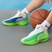 Nike 男鞋新款G.T. CUT 3 TURBO EP緩震實戰運動籃球鞋 - 綠色/白色/藍色 - 查看 3