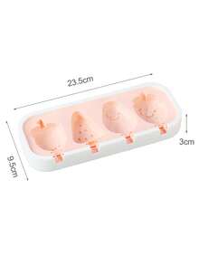 A Silicone Pudding Ice Cream Mold - A Household Ice Cream Mold, With An Interesting Design And Cartoon Patterns (Animals, Fruits) - Lightweight And Easy To Use, A Must-Have For Summer. - Multicolor - View 2