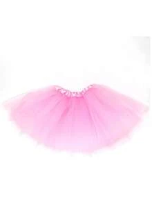 1pc Children's Fluffy Tutu Skirt, Asymmetrical Hem, Multi-Layer Tulle Skirt, Suitable For Festivals, Stages, Parties, Performances, Cosplay, Children's Day, Available In White, Black, Pink, Purple,Party,Birthday - Small Gauze Skirt - View 5