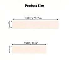 1PC Solid Beige Table Runner For Dining Table Decoration, Elegant Rectangular Tablecloth For Home, Wedding, Party Decoration - Multicolor - View 2