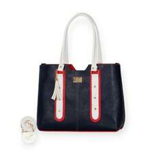 Women Shoulder Bags - Blue/Red - View 1