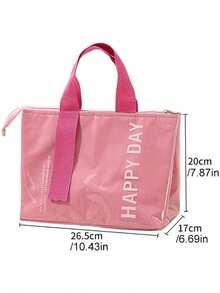 1 pieza Bolsa de almuerzo aislada, bolsa de almuerzo con cremallera impermeable y de moda, caja de almuerzo aislada y portátil hecha de lámina de aluminio gruesa y tela Oxford, sello a prueba de fugas, reutilizable, fácil de transportar, mantiene los alimentos frescos y fríos. Adecuada para el trabajo, la escuela, la oficina, el camping, los picnics, los viajes a la playa y el almacenamiento de alimentos. Bolsa de almuerzo esencial y almacenamiento de cocina. Disponible en varios colores. - Multicolor - Ver 11