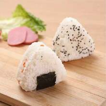 1/2 cái, Khuôn làm sushi, Khuôn làm sushi hình tam giác, Khuôn làm cơm nắm Onigiri sáng tạo, Khuôn làm cơm nắm viên, Hộp cơm bento sushi di động ngoài trời, Hộp cơm trưa dã ngoại, Dụng cụ nhà bếp, Phụ kiện nhà bếp - Xem 8