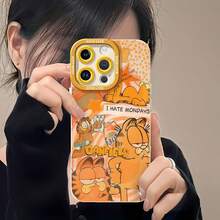 tema naranja odia los lunes perezosos.funda de teléfono Fundas compatibles con ,Apple,VIVO,OPPO,,, y Honor.Fabricadas en silicona TPU,ofrecen protección contra golpes y caídas. - Blanco - Ver 6