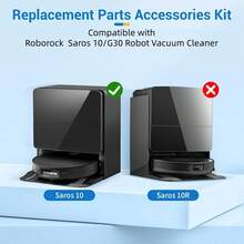 Saros 10/S9 MaxV Ultra 机器人吸尘器替换零件：主刷、边刷、拖布、HEPA 过滤器、尘袋及配件 - 彩色 - 查看 4