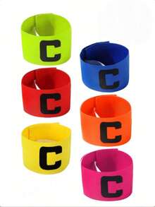 6个装弹性足球队长臂章，防滑设计 - 彩色 - 查看 1