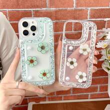 1 pieza Carcasa de concha con brillo, Funda de teléfono personalizada con flor + perla, Funda de teléfono con diseño de nombre personalizado, Funda de teléfono con forma de corazón, Regalo de aniversario, Regalo del Día de San Valentín, Regalo, Regalo de cumpleaños, Regalo de boda, Regalo del Día de la Madre, Regalo del Día del Padre, Regalo para mejor amigo, Regalo para mamá/papá, Regalo para novio, Regalo para novia, Adecuado para S25 Ultra/S25 Plus/S25/S24 Ultra - Púrpura malva - Ver 8