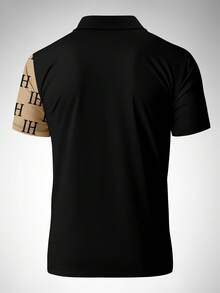 Bộ đồ thời trang nam phong cách đường phố gồm kính mắt, áo polo in hình thỏ và quần short dây rút. - Nhiều màu - Xem 2