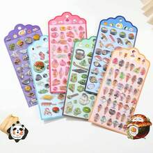 New 3D Embossed Stickers, Solid Epoxy Stickers, Crystal Diamond, Japanese Style Food New Decorative Stickers - Multicolor - View 1